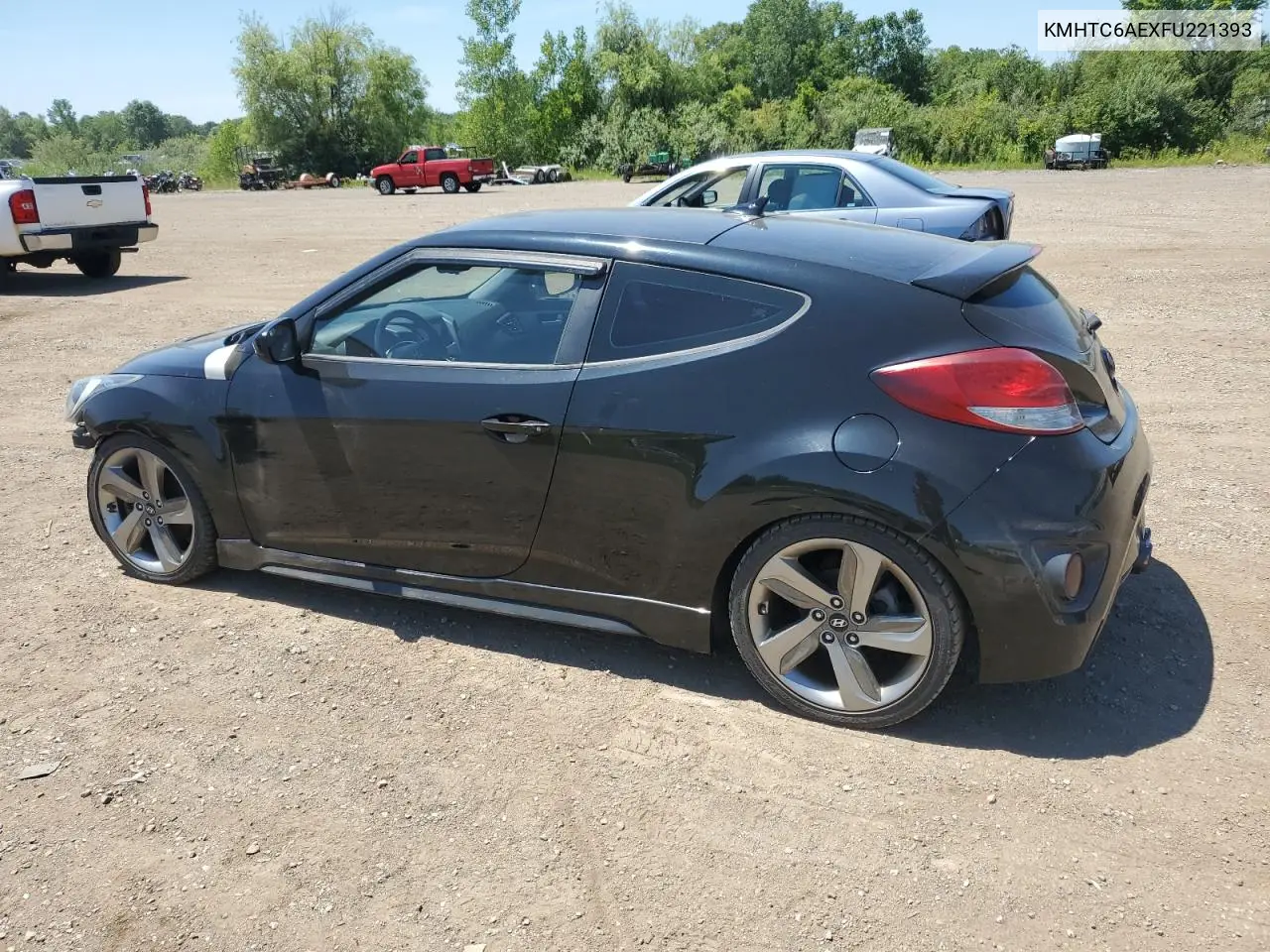 2015 Hyundai Veloster Turbo VIN: KMHTC6AEXFU221393 Lot: 66186205