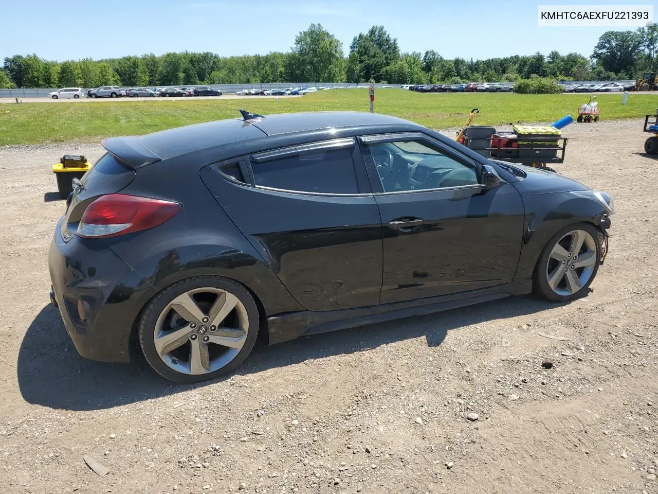 2015 Hyundai Veloster Turbo VIN: KMHTC6AEXFU221393 Lot: 66186205