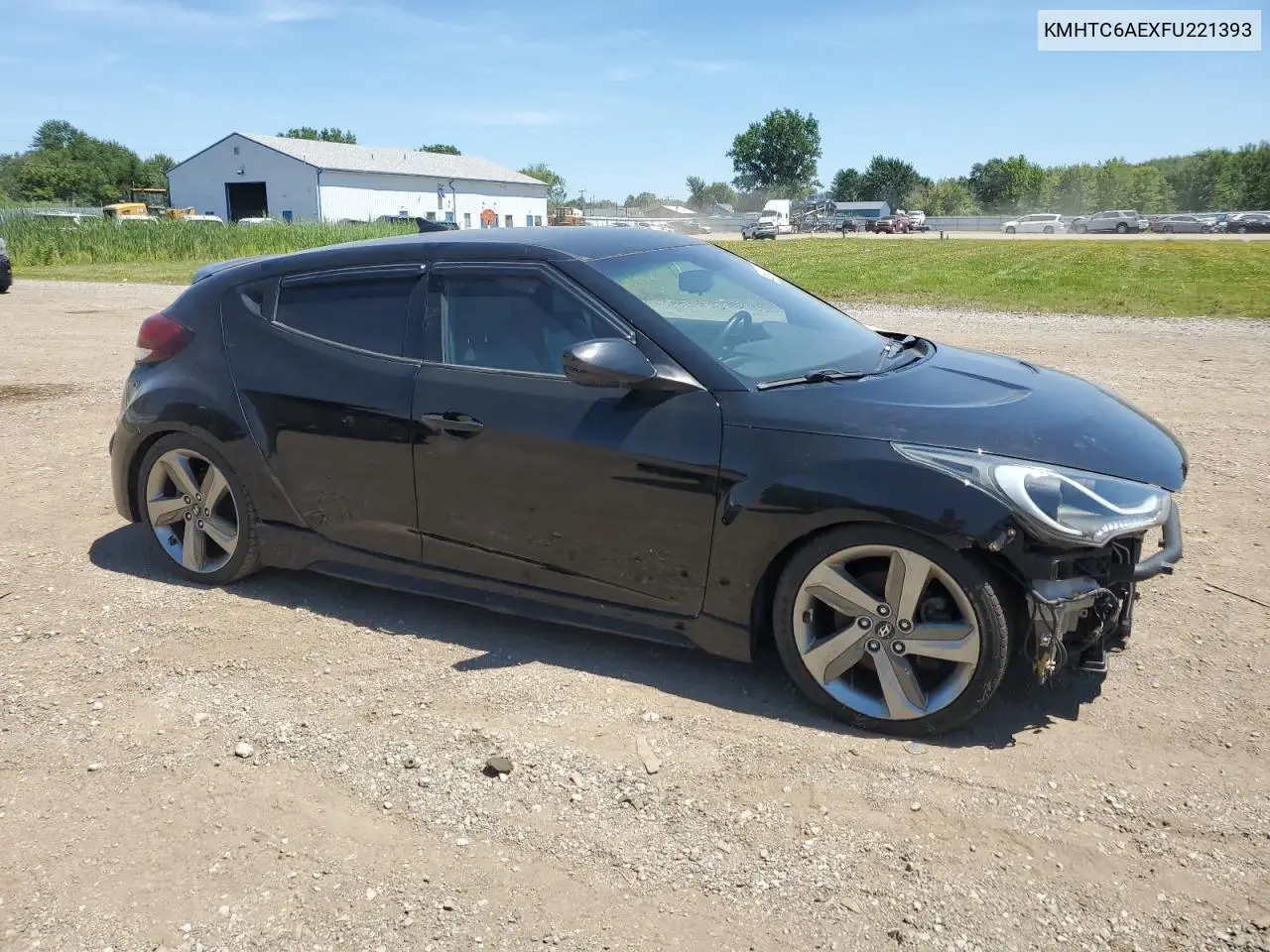 2015 Hyundai Veloster Turbo VIN: KMHTC6AEXFU221393 Lot: 66186205