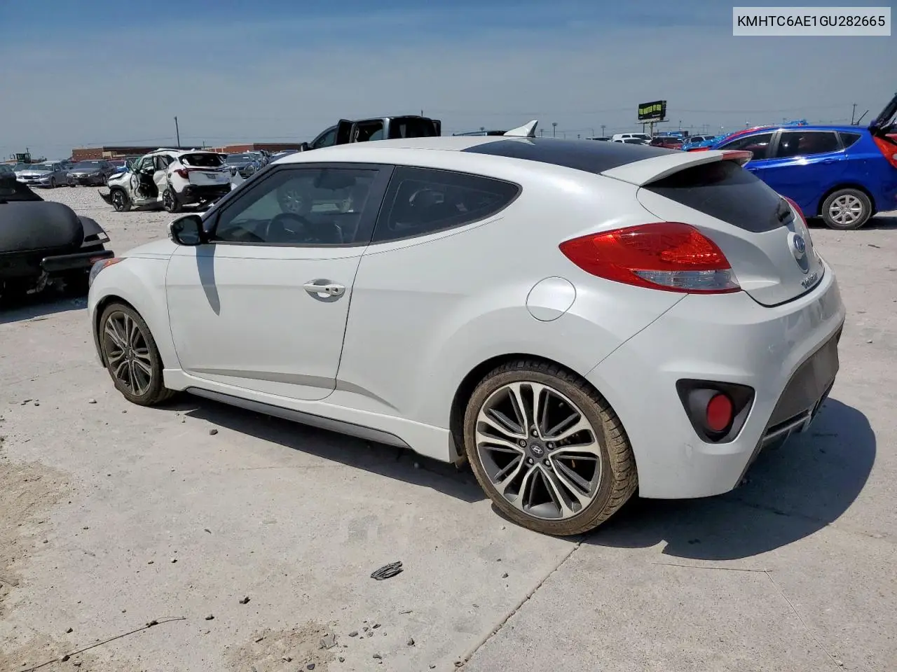 2016 Hyundai Veloster Turbo VIN: KMHTC6AE1GU282665 Lot: 55863845
