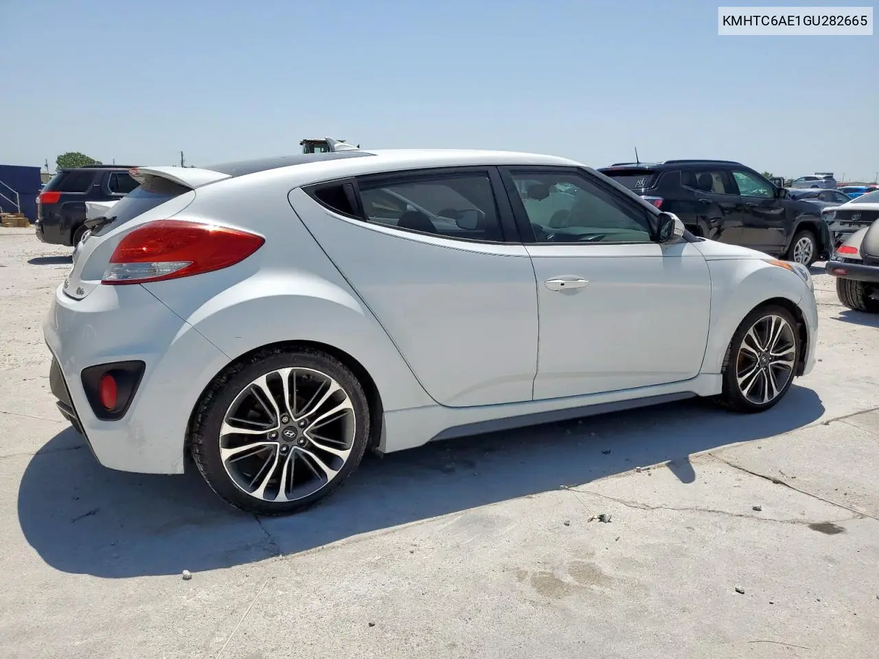 2016 Hyundai Veloster Turbo VIN: KMHTC6AE1GU282665 Lot: 55863845