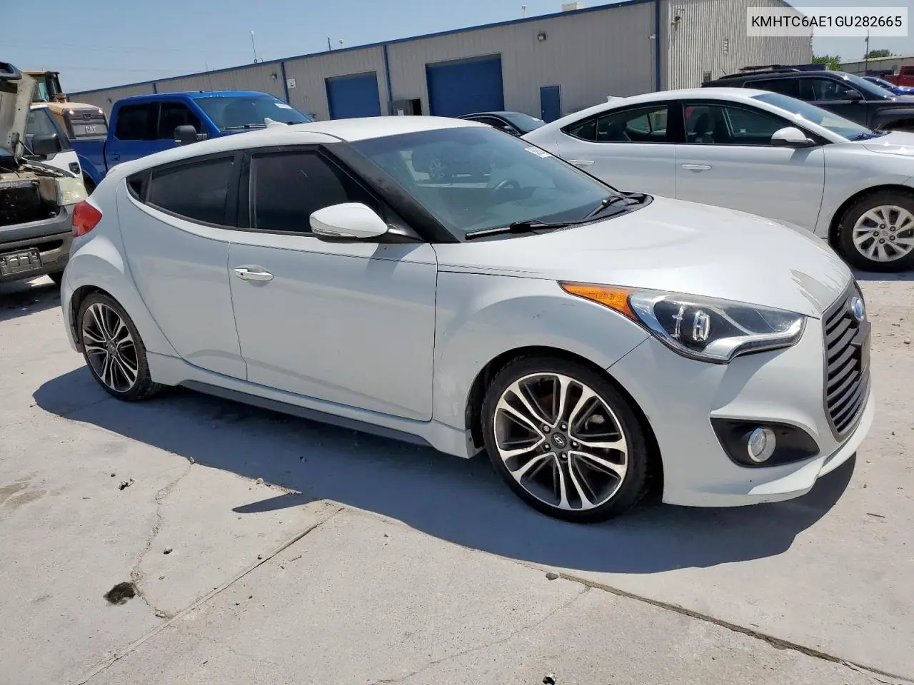2016 Hyundai Veloster Turbo VIN: KMHTC6AE1GU282665 Lot: 55863845