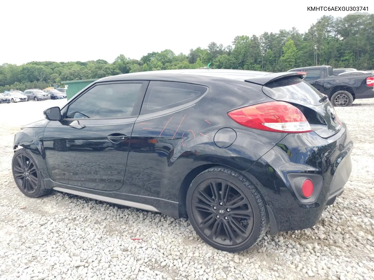 2016 Hyundai Veloster Turbo VIN: KMHTC6AEXGU303741 Lot: 56553085