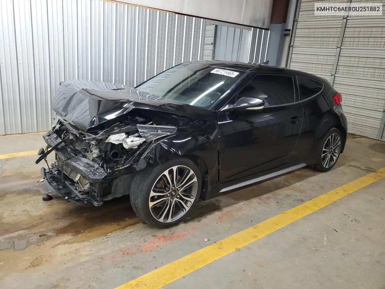 2016 Hyundai Veloster Turbo VIN: KMHTC6AE8GU251882 Lot: 56721465