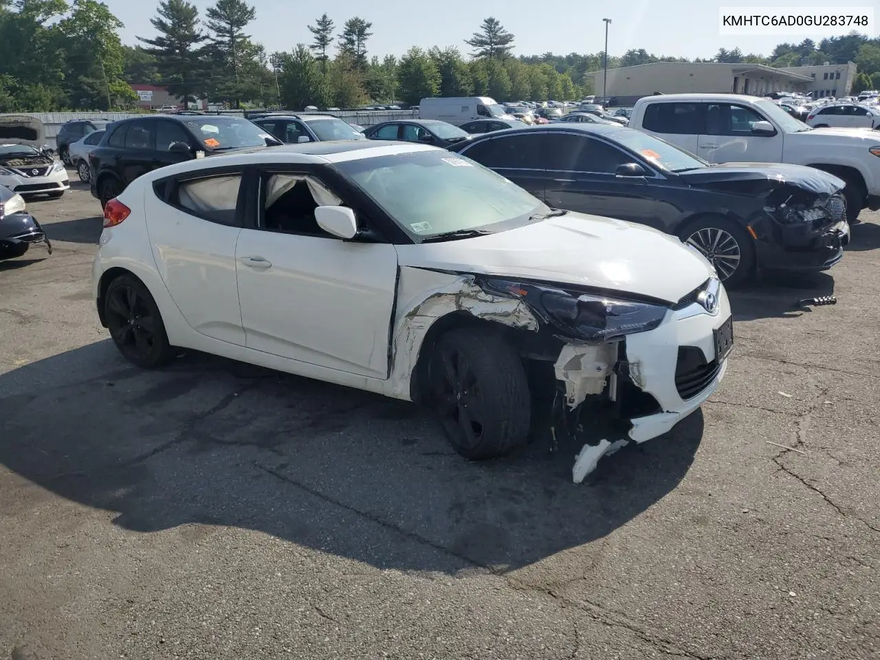 2016 Hyundai Veloster VIN: KMHTC6AD0GU283748 Lot: 59267165