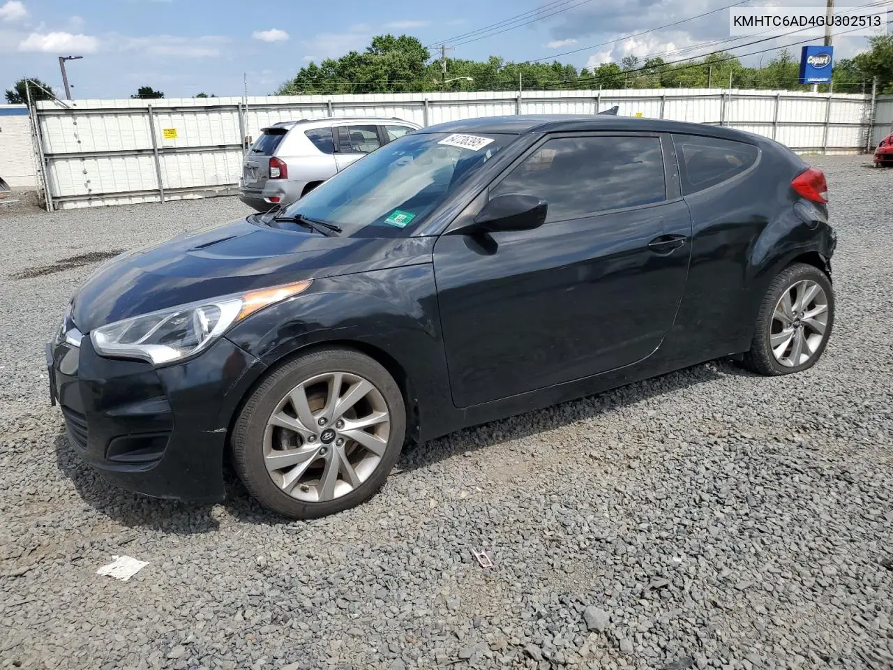 2016 Hyundai Veloster VIN: KMHTC6AD4GU302513 Lot: 64736395