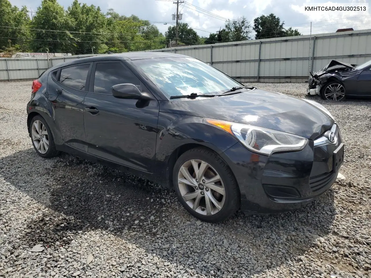 2016 Hyundai Veloster VIN: KMHTC6AD4GU302513 Lot: 64736395