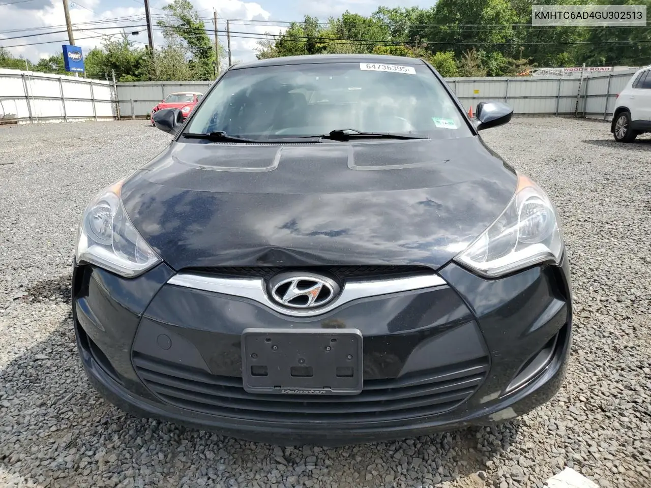 2016 Hyundai Veloster VIN: KMHTC6AD4GU302513 Lot: 64736395