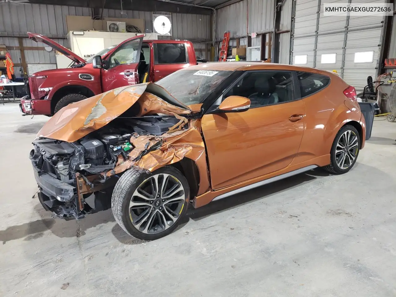 2016 Hyundai Veloster Turbo VIN: KMHTC6AEXGU272636 Lot: 64836195
