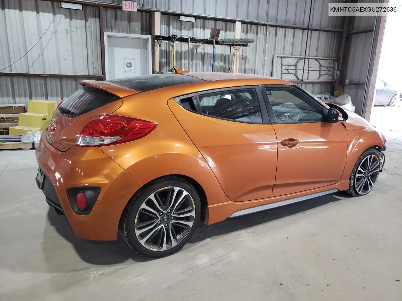 2016 Hyundai Veloster Turbo VIN: KMHTC6AEXGU272636 Lot: 64836195