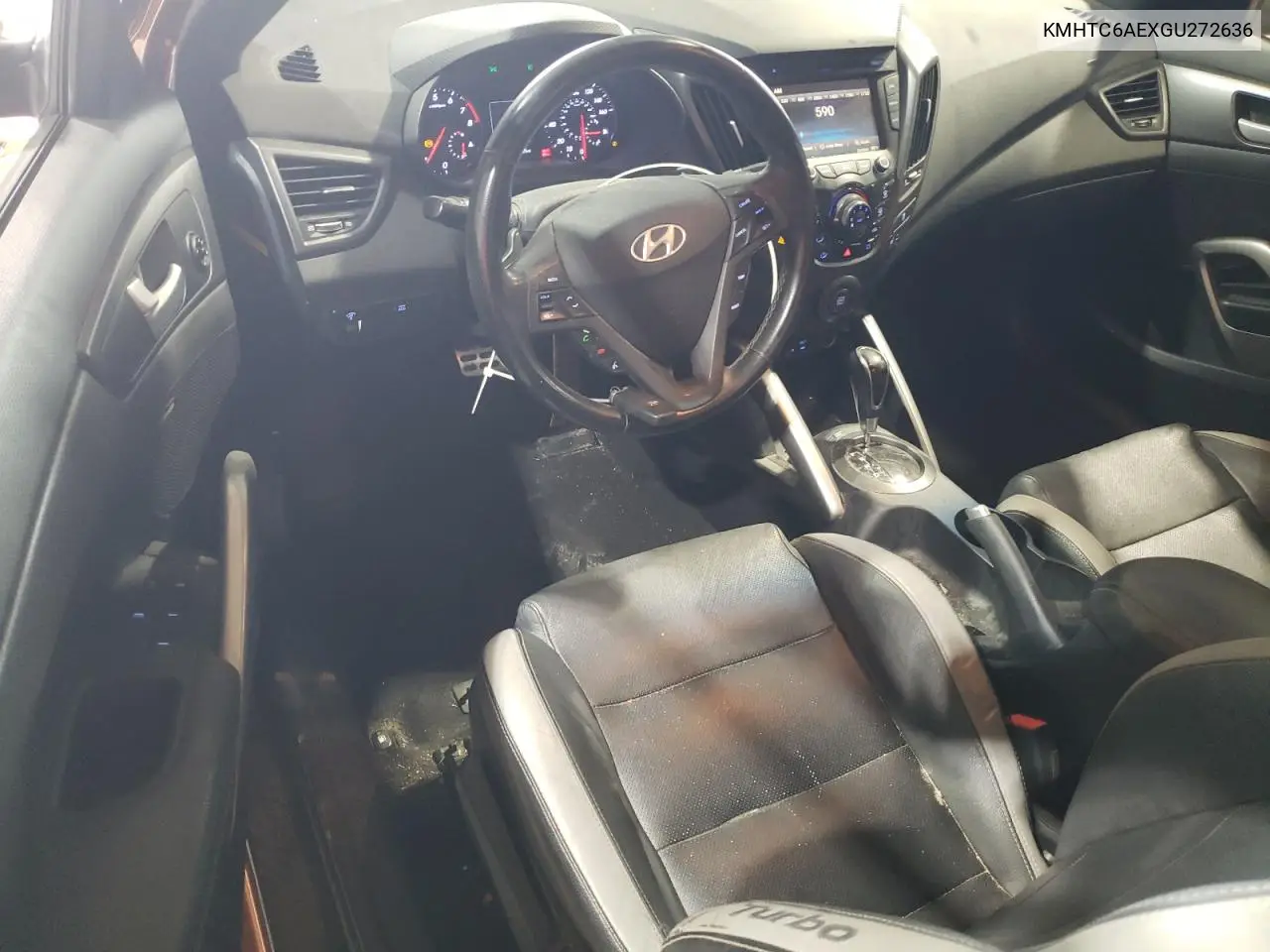 2016 Hyundai Veloster Turbo VIN: KMHTC6AEXGU272636 Lot: 64836195