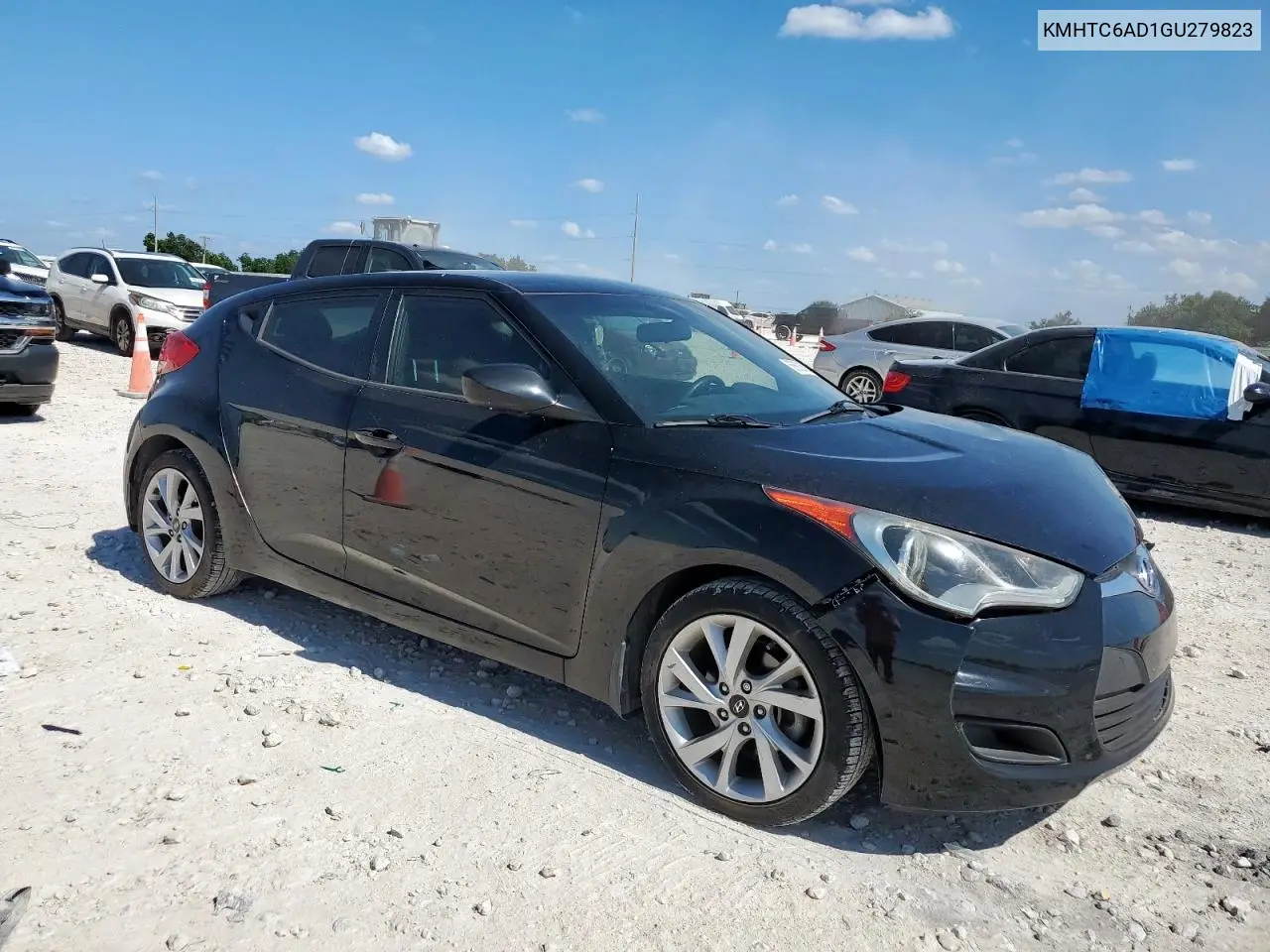2016 Hyundai Veloster VIN: KMHTC6AD1GU279823 Lot: 65603565