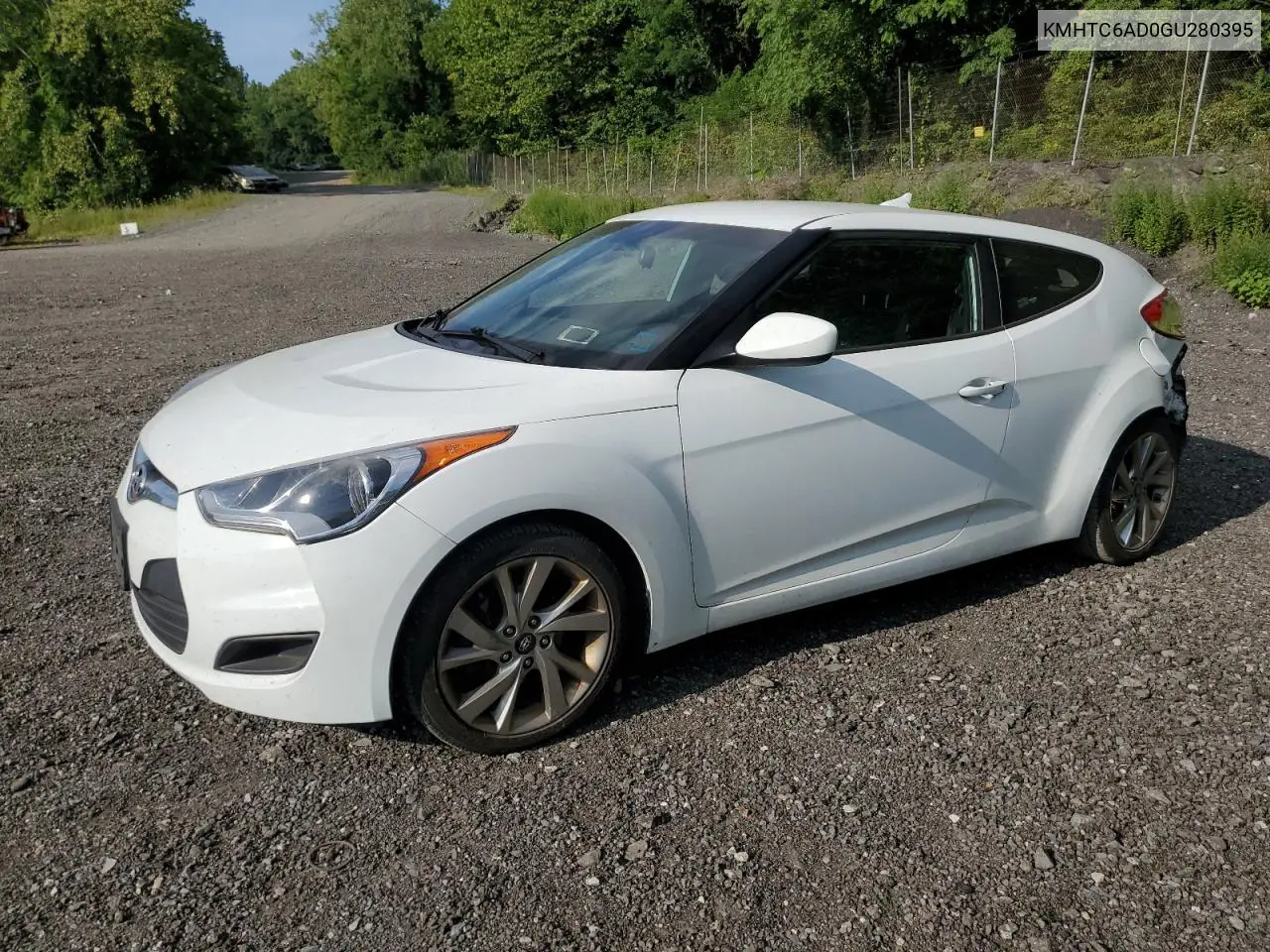 2016 Hyundai Veloster VIN: KMHTC6AD0GU280395 Lot: 65856755