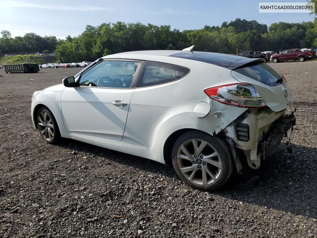 2016 Hyundai Veloster VIN: KMHTC6AD0GU280395 Lot: 65856755