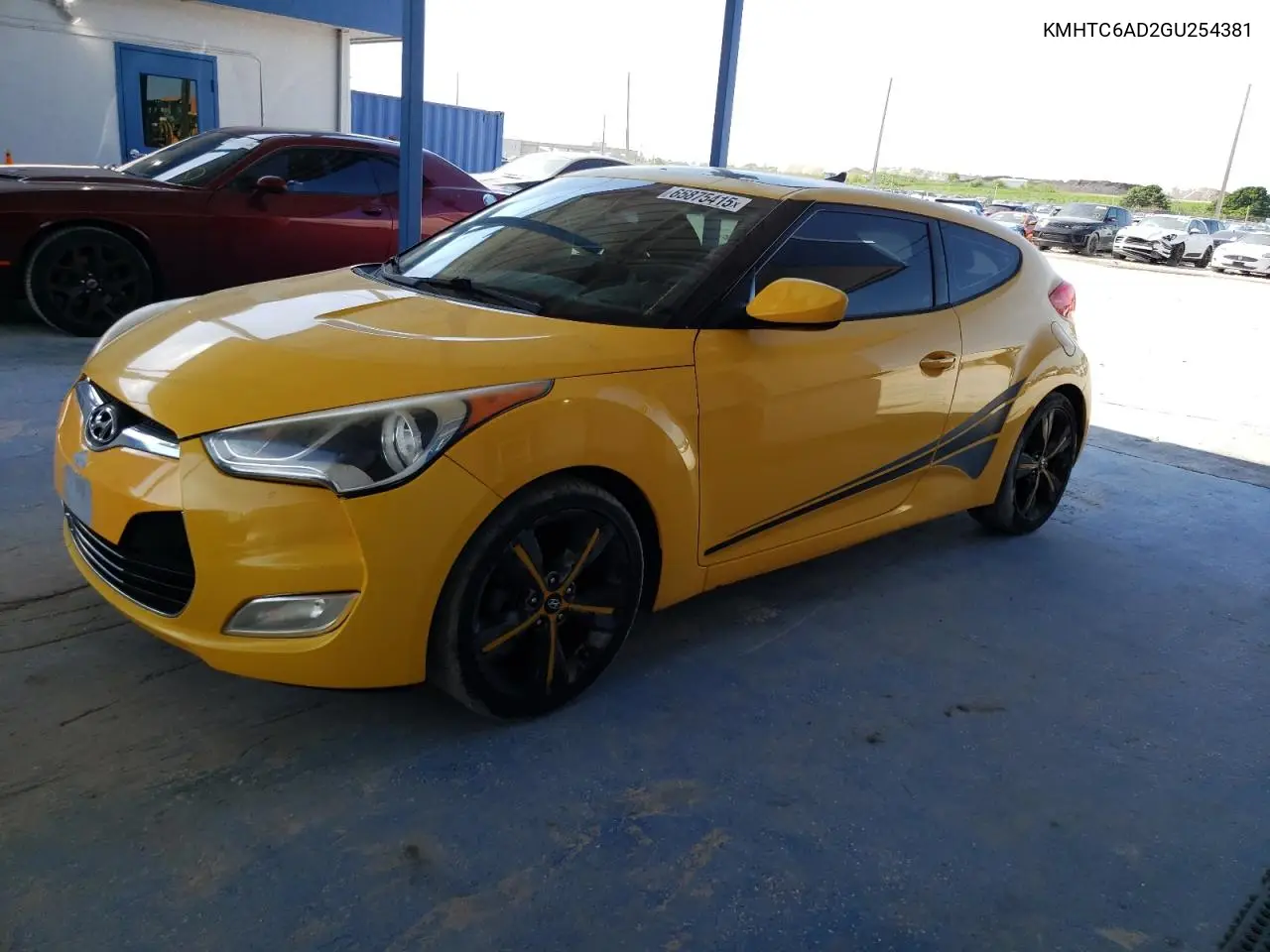 2016 Hyundai Veloster VIN: KMHTC6AD2GU254381 Lot: 65875415