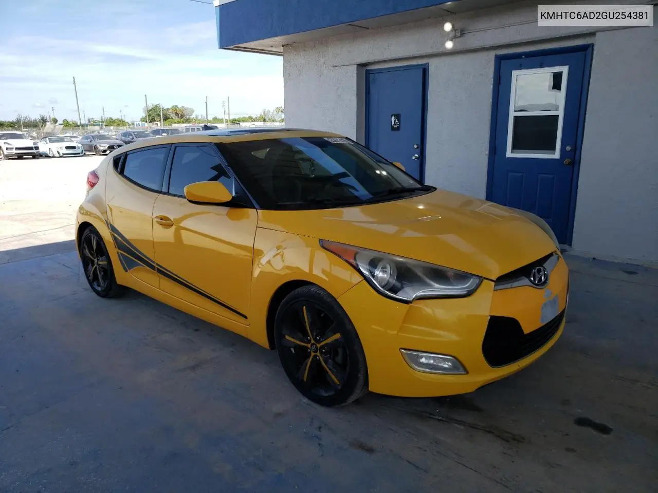 2016 Hyundai Veloster VIN: KMHTC6AD2GU254381 Lot: 65875415