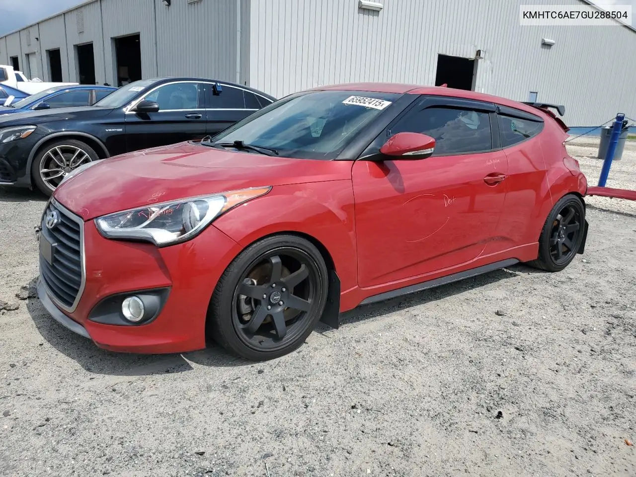 2016 Hyundai Veloster Turbo VIN: KMHTC6AE7GU288504 Lot: 65952415