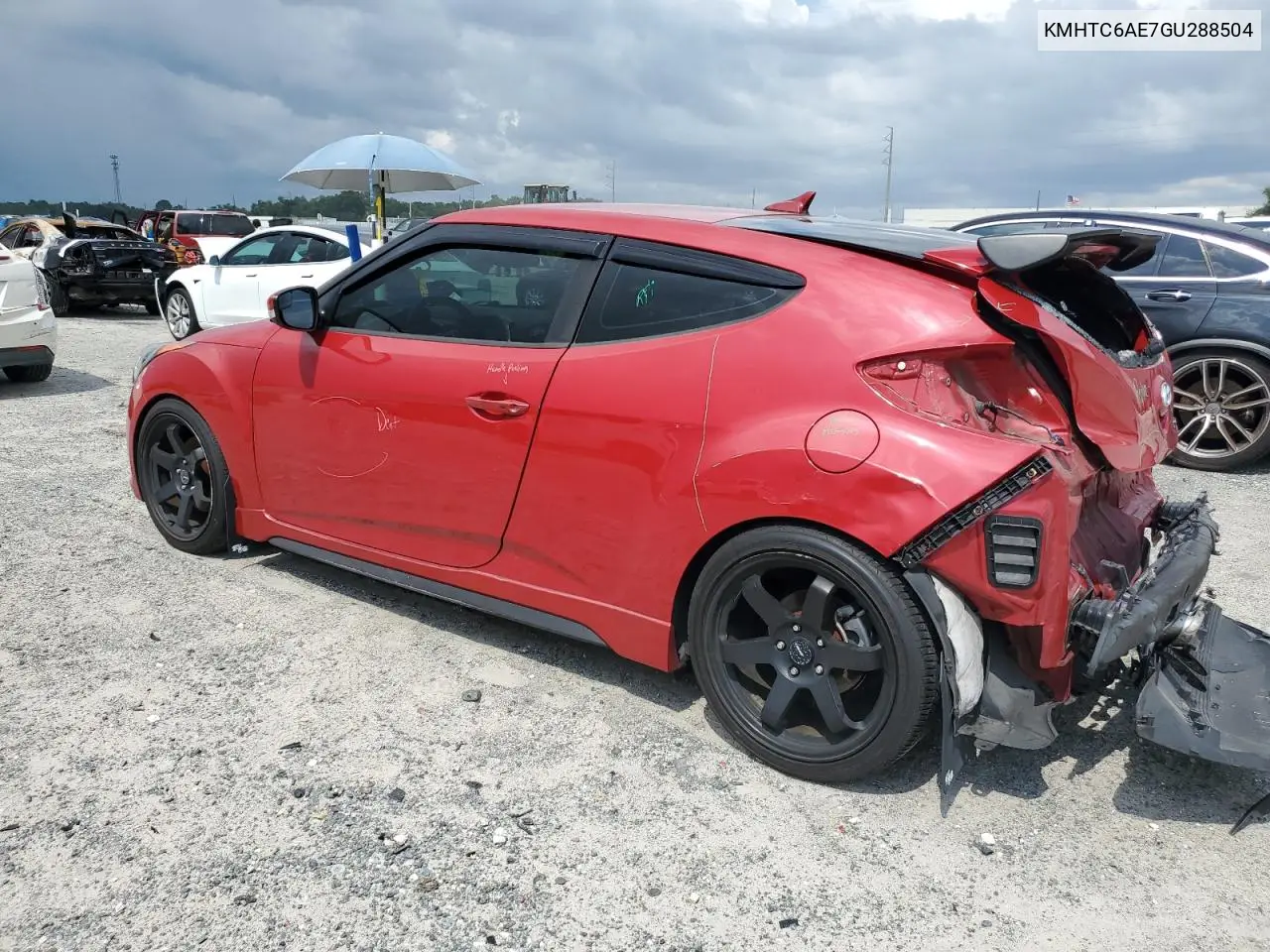 2016 Hyundai Veloster Turbo VIN: KMHTC6AE7GU288504 Lot: 65952415