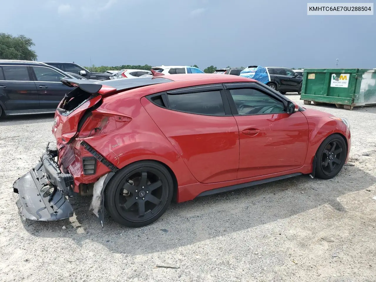 2016 Hyundai Veloster Turbo VIN: KMHTC6AE7GU288504 Lot: 65952415