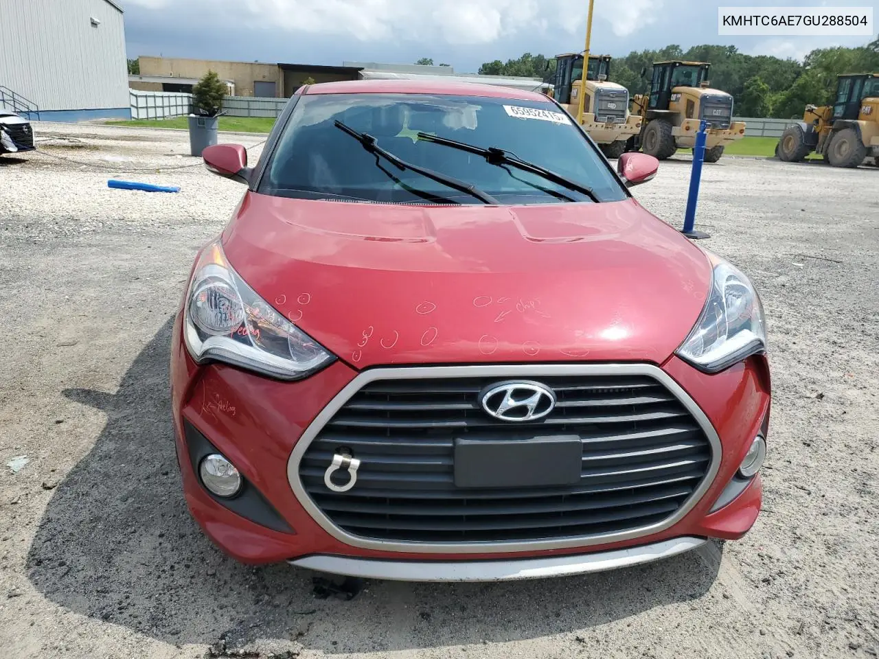2016 Hyundai Veloster Turbo VIN: KMHTC6AE7GU288504 Lot: 65952415
