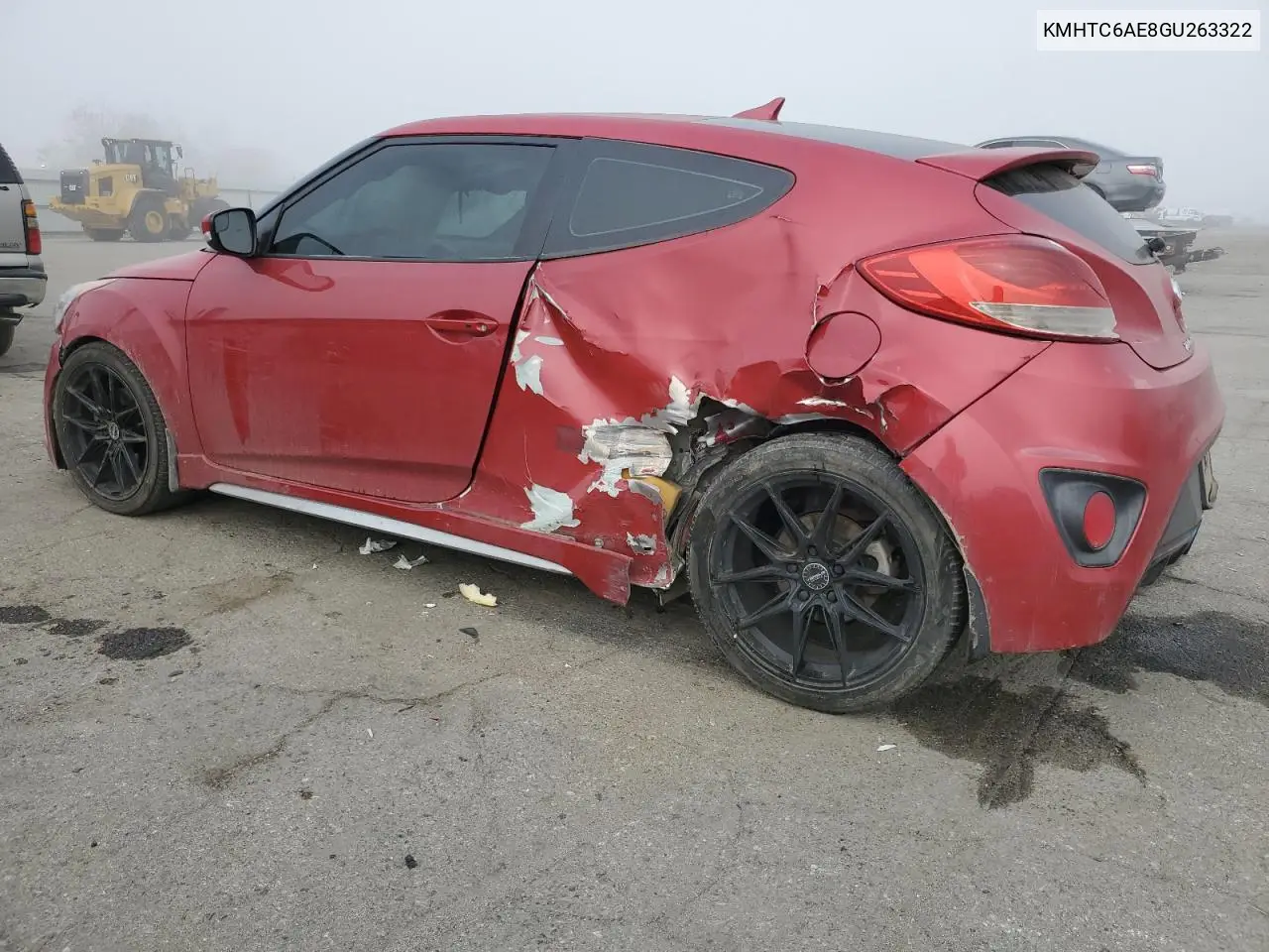 2016 Hyundai Veloster Turbo VIN: KMHTC6AE8GU263322 Lot: 86012004