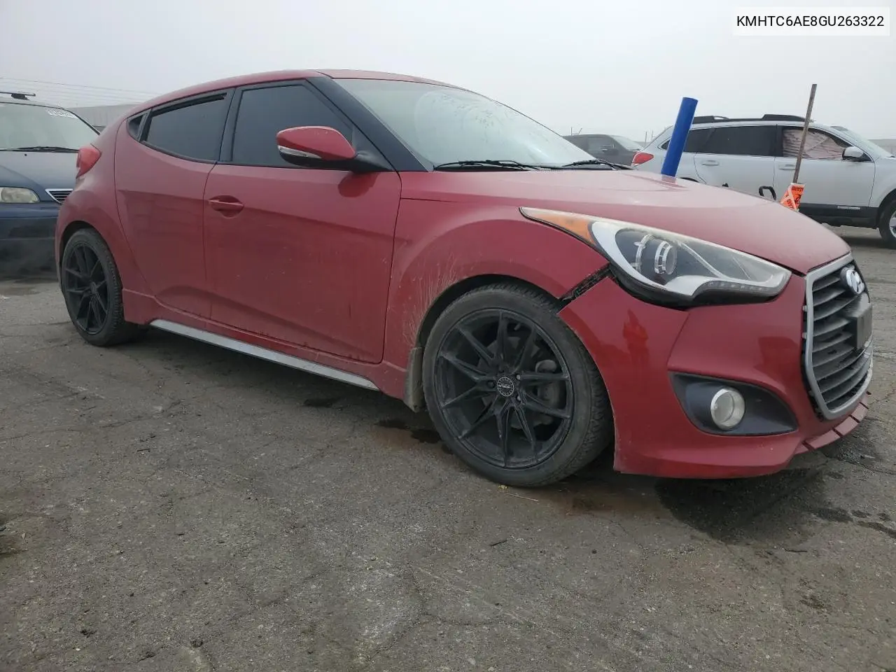 2016 Hyundai Veloster Turbo VIN: KMHTC6AE8GU263322 Lot: 86012004