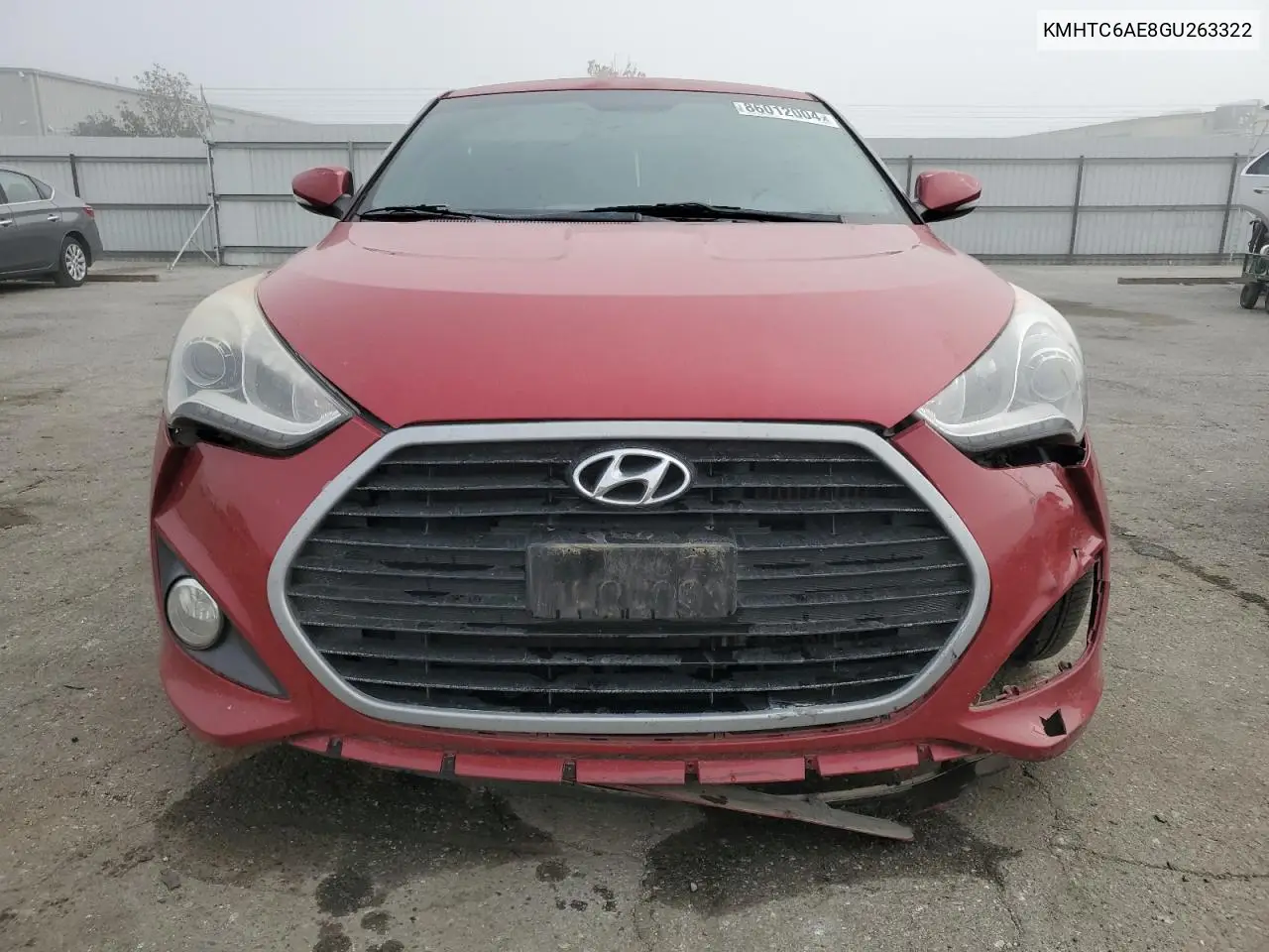 2016 Hyundai Veloster Turbo VIN: KMHTC6AE8GU263322 Lot: 86012004
