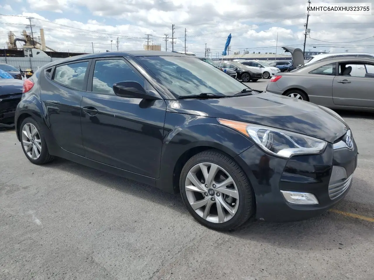 2017 Hyundai Veloster VIN: KMHTC6ADXHU323755 Lot: 54226175