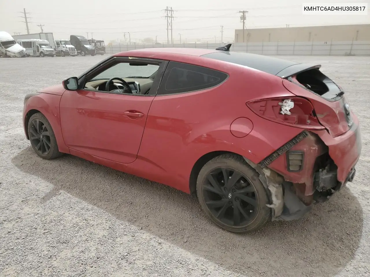2017 Hyundai Veloster VIN: KMHTC6AD4HU305817 Lot: 56678495