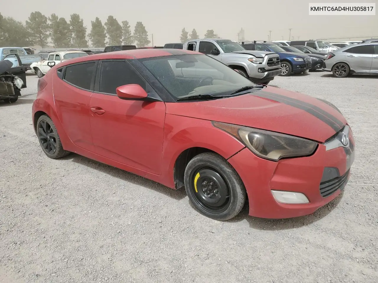 2017 Hyundai Veloster VIN: KMHTC6AD4HU305817 Lot: 56678495