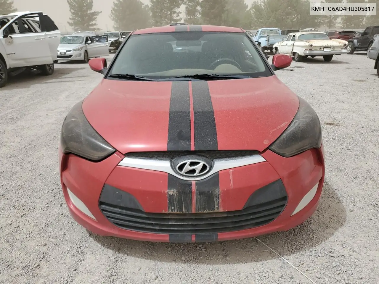 2017 Hyundai Veloster VIN: KMHTC6AD4HU305817 Lot: 56678495