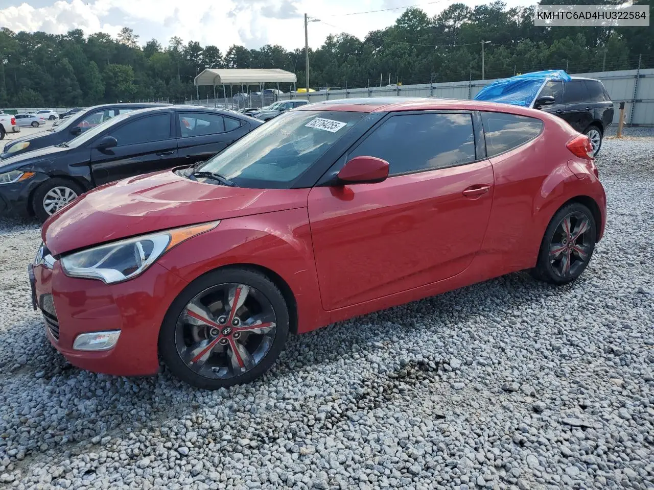 2017 Hyundai Veloster VIN: KMHTC6AD4HU322584 Lot: 62764255