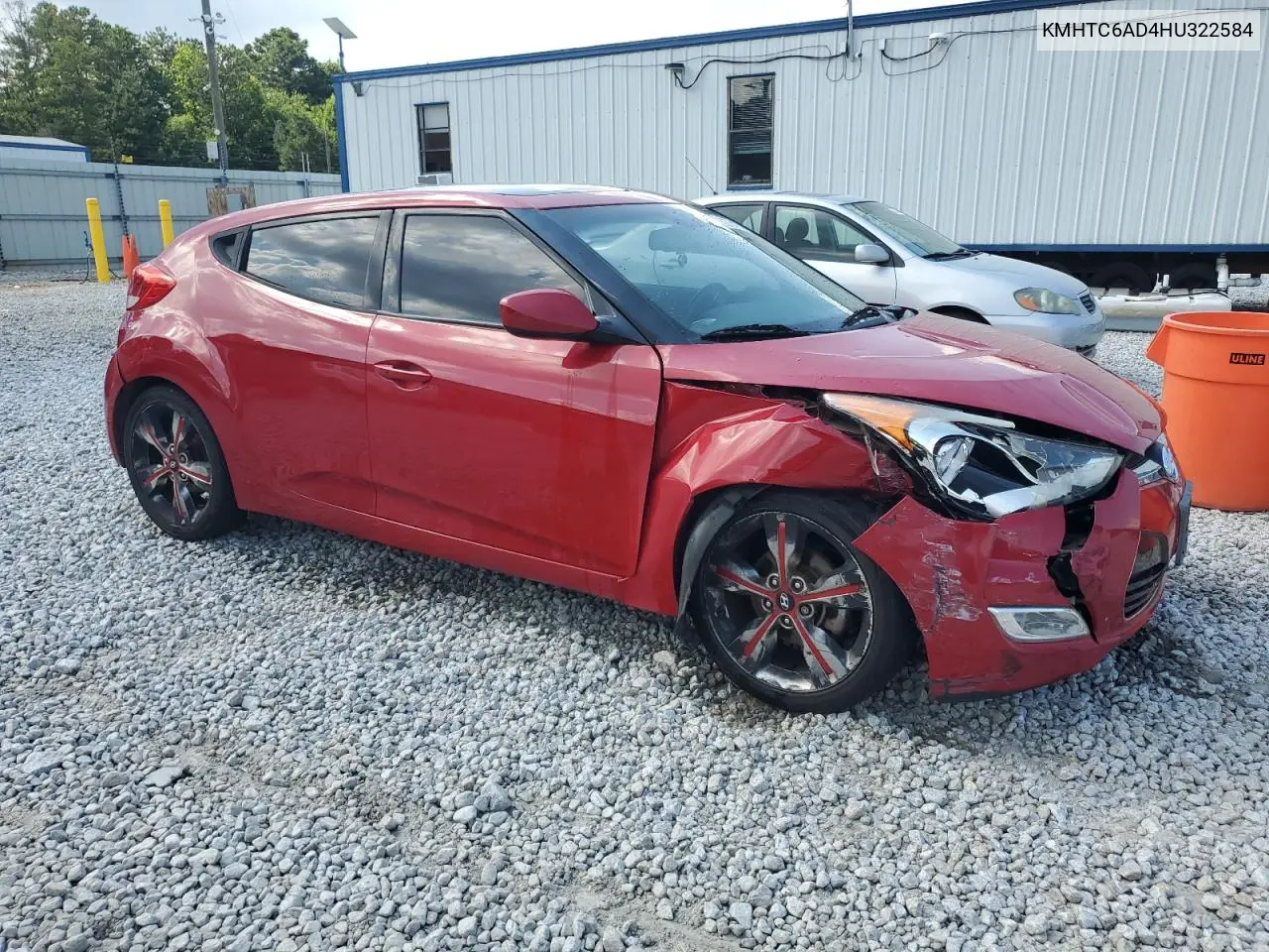 2017 Hyundai Veloster VIN: KMHTC6AD4HU322584 Lot: 62764255
