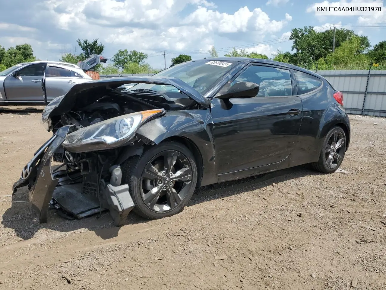 2017 Hyundai Veloster VIN: KMHTC6AD4HU321970 Lot: 63618645