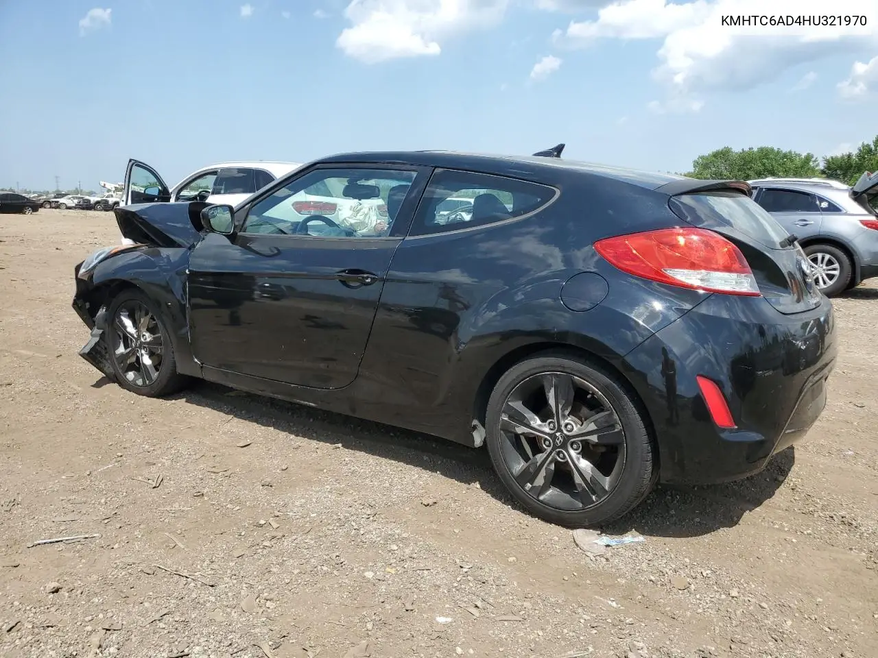 2017 Hyundai Veloster VIN: KMHTC6AD4HU321970 Lot: 63618645