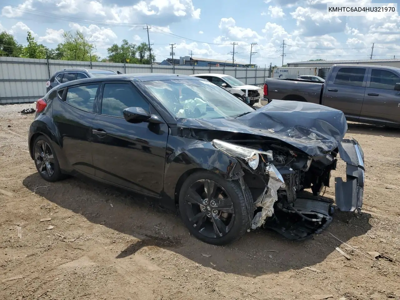 2017 Hyundai Veloster VIN: KMHTC6AD4HU321970 Lot: 63618645