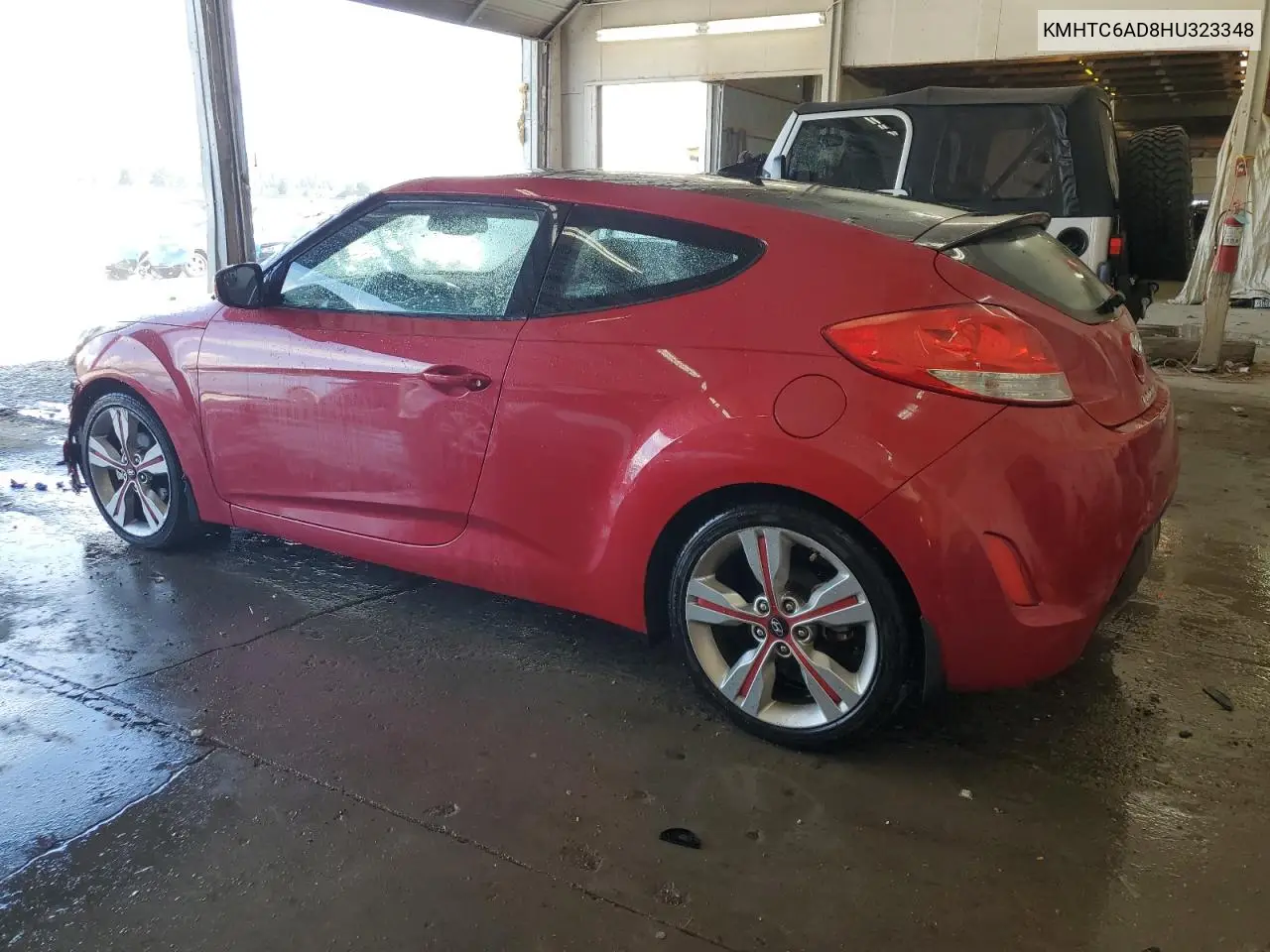 2017 Hyundai Veloster VIN: KMHTC6AD8HU323348 Lot: 64225355