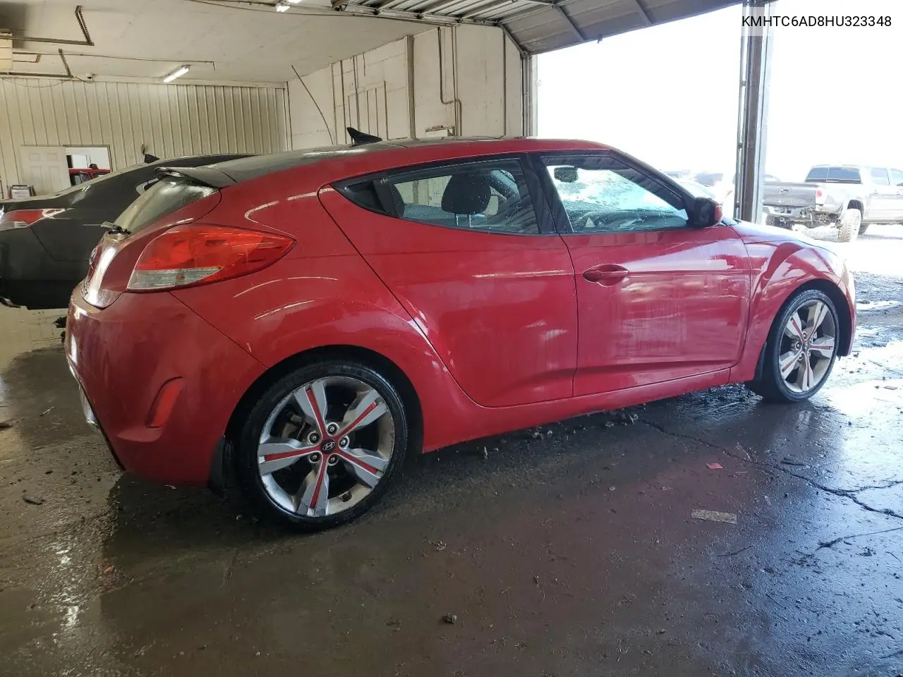 2017 Hyundai Veloster VIN: KMHTC6AD8HU323348 Lot: 64225355