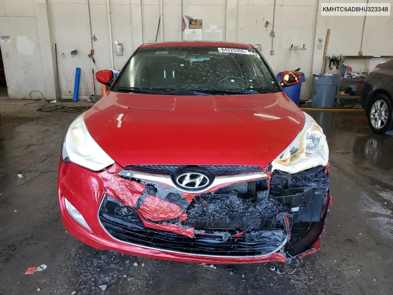 2017 Hyundai Veloster VIN: KMHTC6AD8HU323348 Lot: 64225355