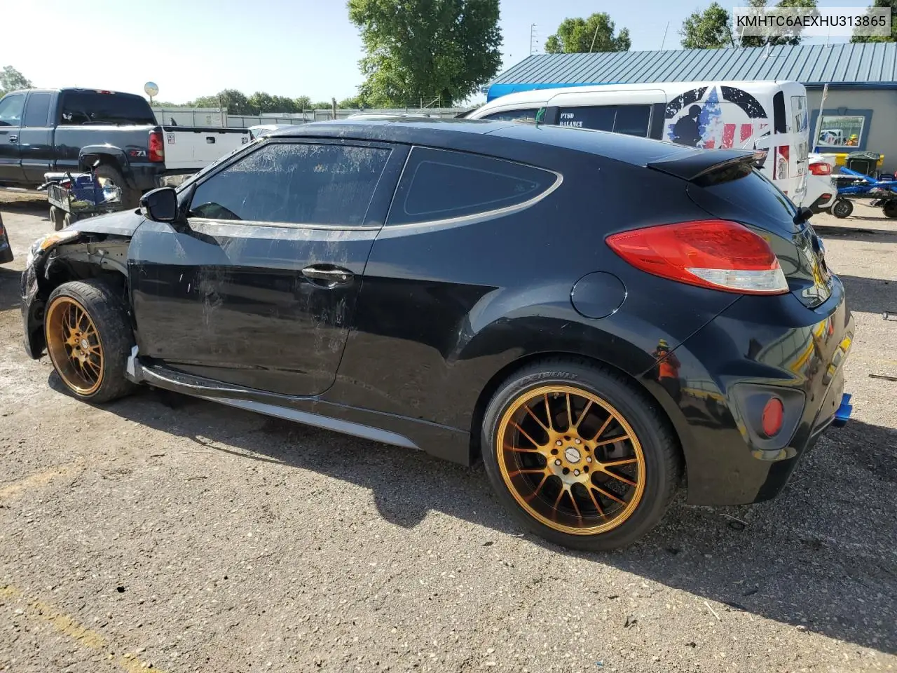 2017 Hyundai Veloster Turbo VIN: KMHTC6AEXHU313865 Lot: 64604725