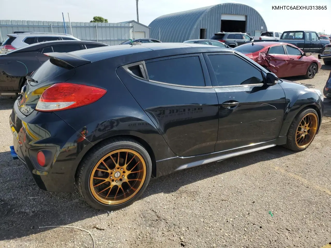 2017 Hyundai Veloster Turbo VIN: KMHTC6AEXHU313865 Lot: 64604725