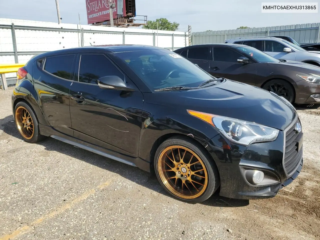 2017 Hyundai Veloster Turbo VIN: KMHTC6AEXHU313865 Lot: 64604725
