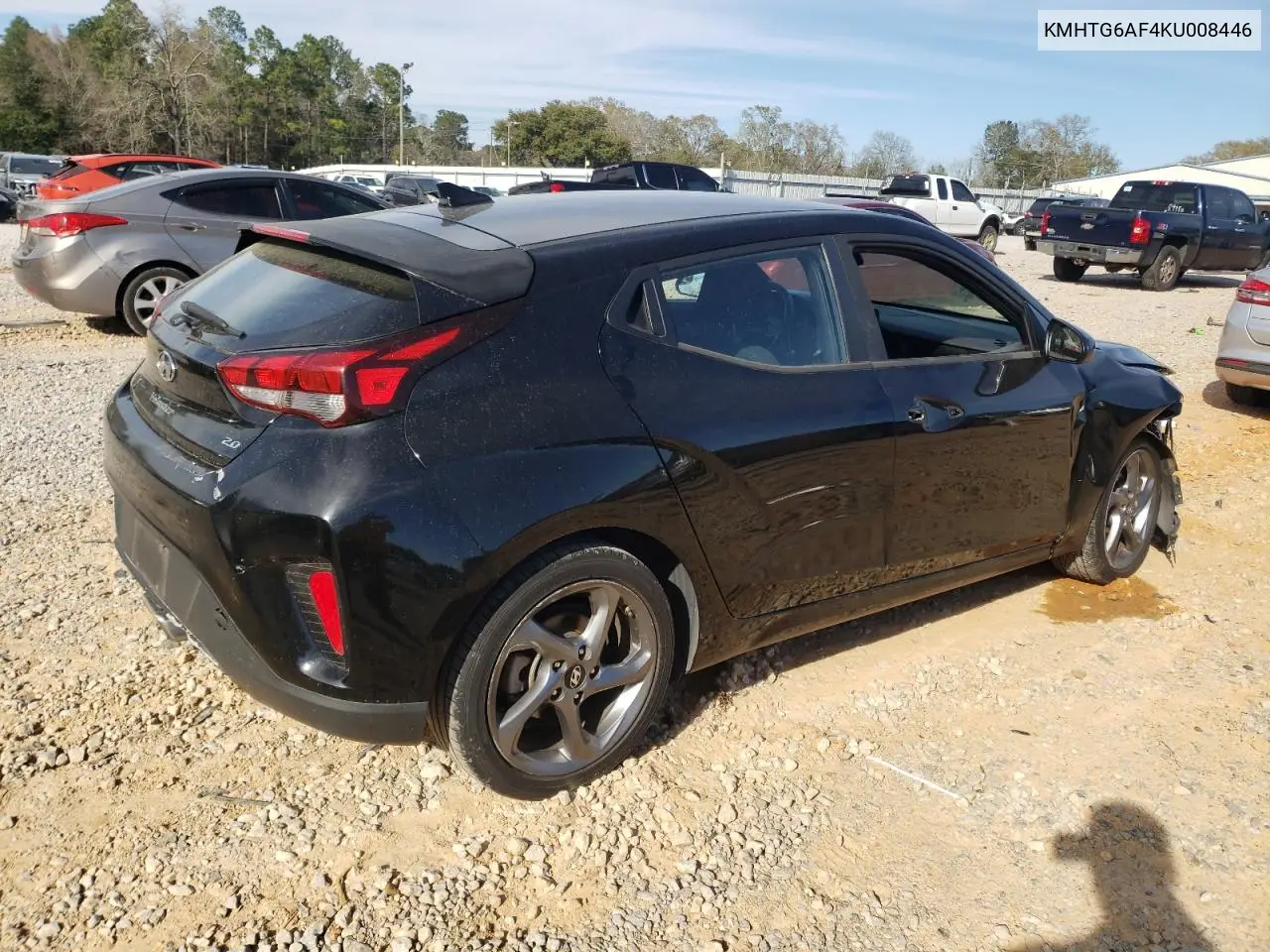 2019 Hyundai Veloster Base VIN: KMHTG6AF4KU008446 Lot: 49451315