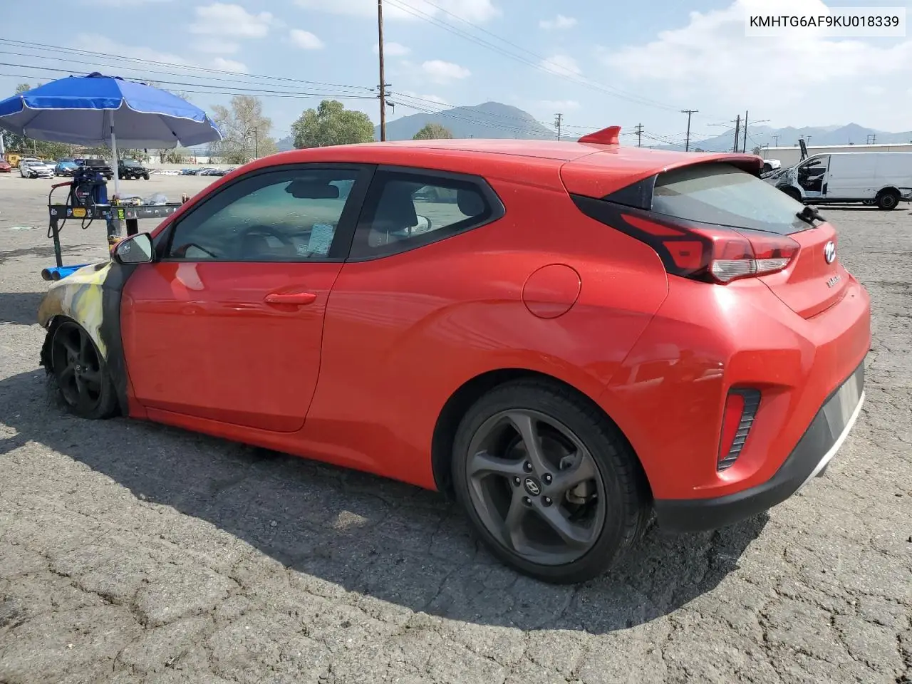 2019 Hyundai Veloster Base VIN: KMHTG6AF9KU018339 Lot: 51007805