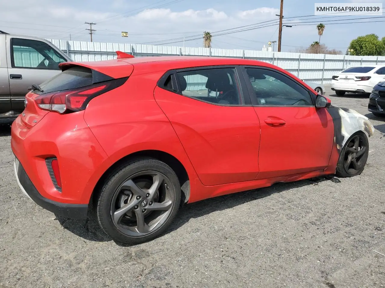 2019 Hyundai Veloster Base VIN: KMHTG6AF9KU018339 Lot: 51007805