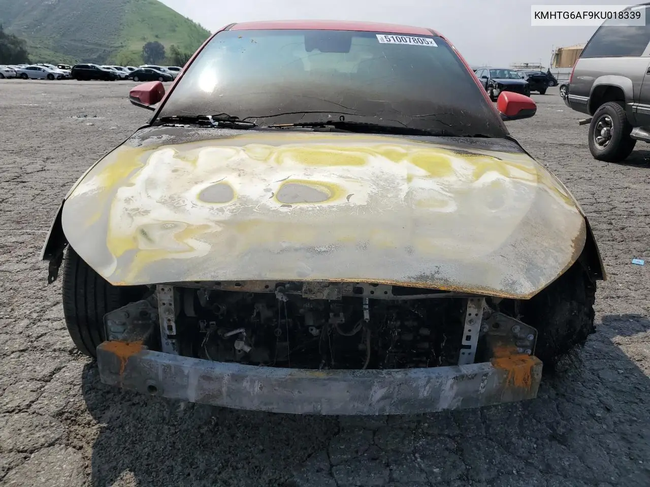 2019 Hyundai Veloster Base VIN: KMHTG6AF9KU018339 Lot: 51007805