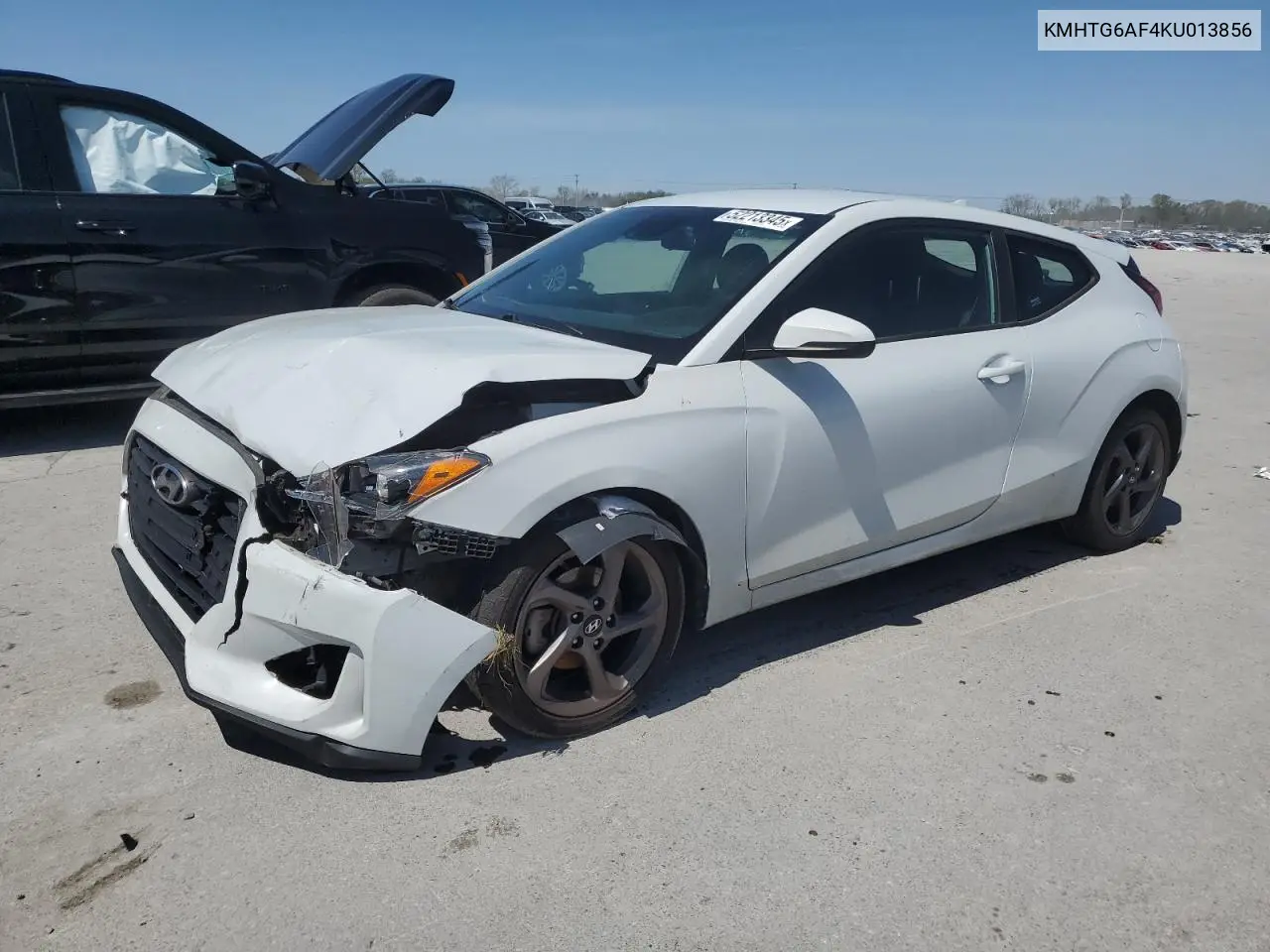 2019 Hyundai Veloster Base VIN: KMHTG6AF4KU013856 Lot: 52213345