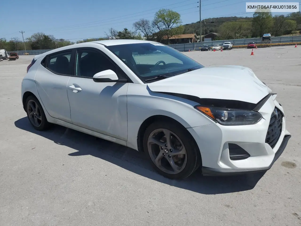 2019 Hyundai Veloster Base VIN: KMHTG6AF4KU013856 Lot: 52213345