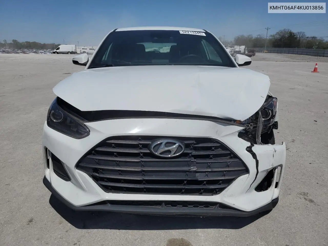 2019 Hyundai Veloster Base VIN: KMHTG6AF4KU013856 Lot: 52213345