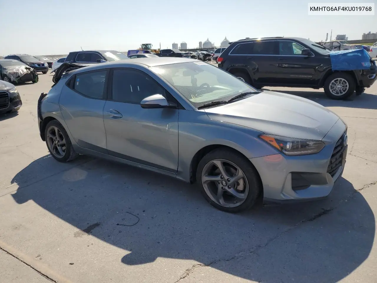 2019 Hyundai Veloster Base VIN: KMHTG6AF4KU019768 Lot: 53526665
